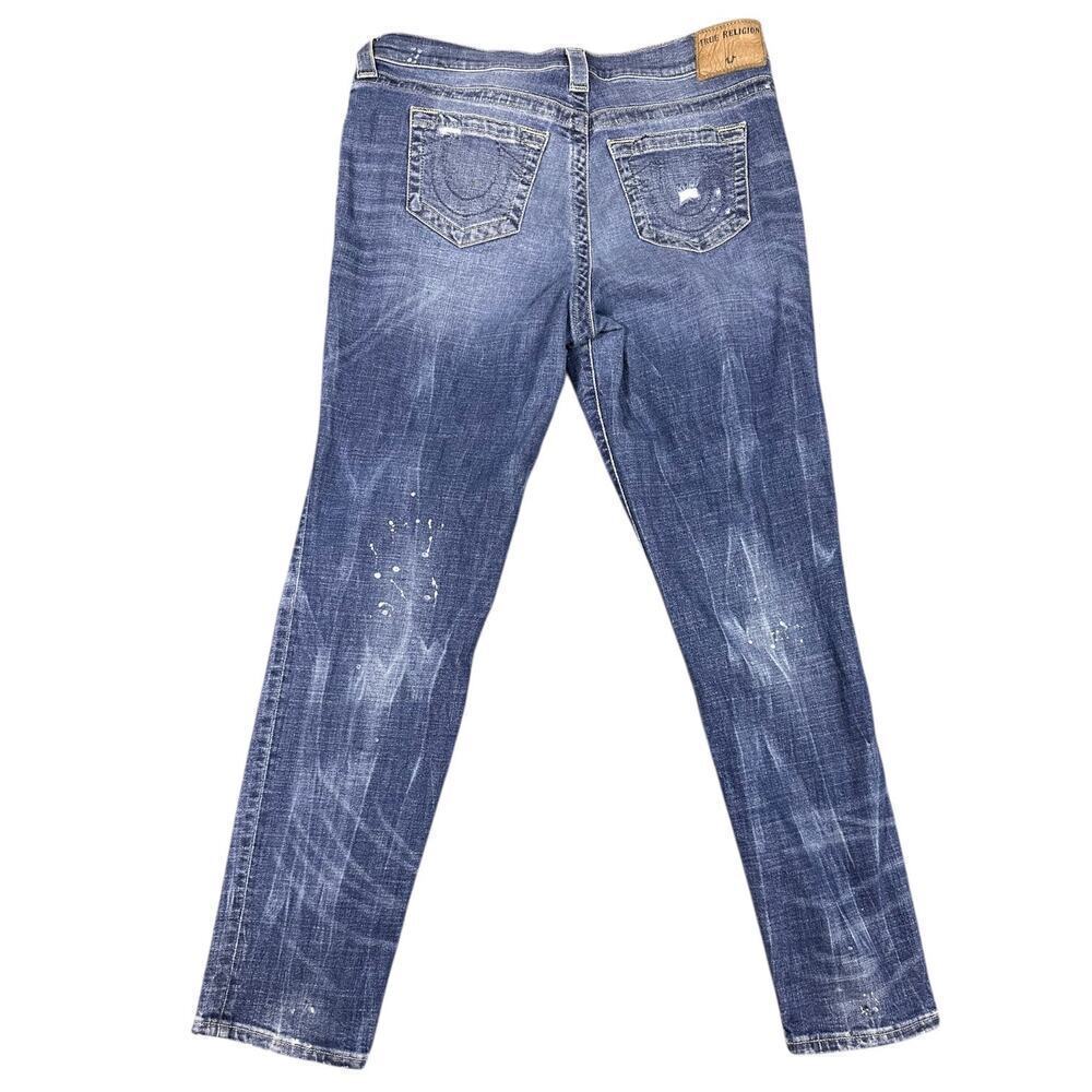 True Religion Cameron Slim Boyfriend Jeans Medium Wash Size 29 - Picture 6 of 11
